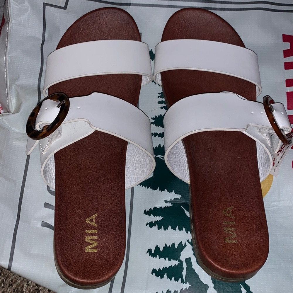 Brand new white sandals